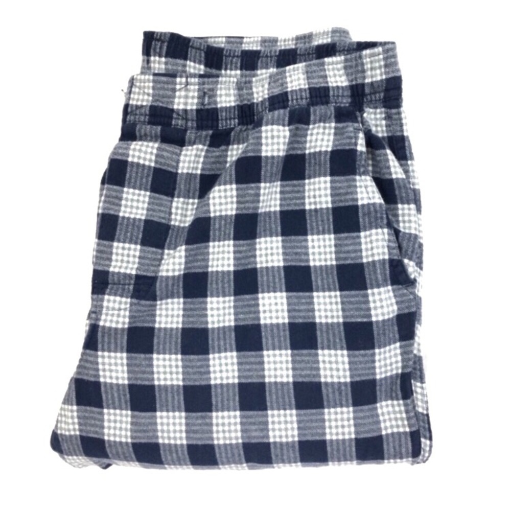 Donated- J.Crew Pajama Pants Navy Plaid Large G167 - Picture 4 of 7